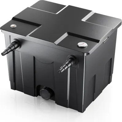 Produktbild von SunSunCBF-350 Teichfilter bis 12000L Teichvolumen max. 8000L/h 1-Kammer Durchlauffilter Modulteichfilter Teich Filter Biofilter