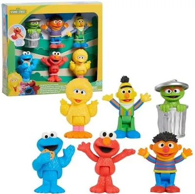 Obrázek produktu pro Sezamová ulice - sada 6 figurek SESAME STREET "Neighbourhood Friends" (Hasbro / Playskool)