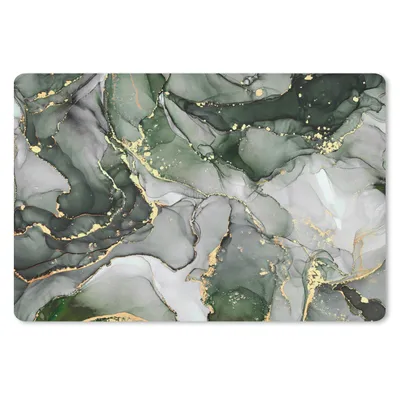 Produktbild von MuchoWow® Schreibtischunterlage Luxus - Marmor - Grün 60x40 cm - XXL Mauspad - Großes Mauspad