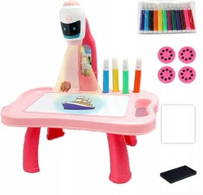 Produktbild von Projektor zum Zeichnen, Tisch, Marker, Roboter 12MR