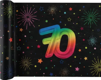 Produktbild von Zahl 70 Festicolor Tischläufer 3m x 30cm