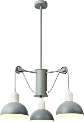 Obrázok produktu pre ACA Lighting závesné svietidlo 3XE14 sivý/biely kov D58XH85CM CEZANNE EG5793P58G