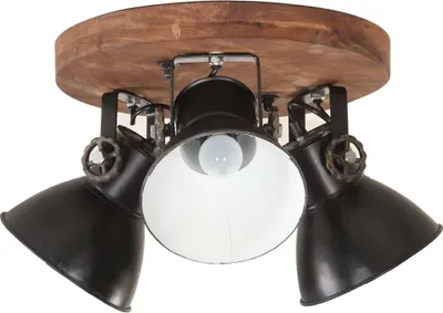 Produktbild von vidaXL Deckenlampe Industriestil 25 W Schwarz 42x27 cm E27