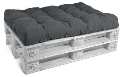 Immagine prodotto di Cuscino da seduta Beautissu Cuscino per pallet Outdoor Eco Style, 120x80 cm, grigio
