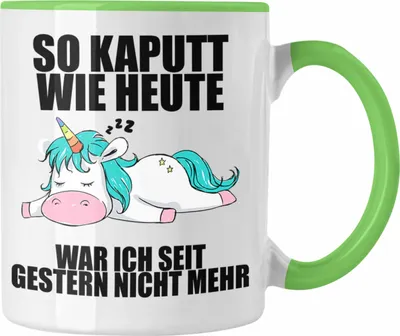 Produktbild von Trendation - Lustige Tassen mit Sprüchen Arbeitskollege Geschenk Kollege Mitarbeiter Geschenkidee (Grün)