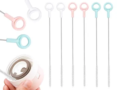Reinigungsbürsten-Set, 6 Stück, für Strohhalme, Flaschen, Milchschläuche