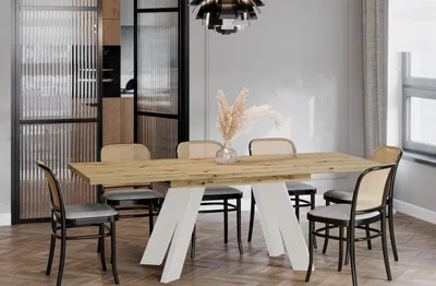 Produktbild von ENDO-Möbel Ausziehbarer Esstisch Como Kaschmir 130-210cm (Eiche Artisan)