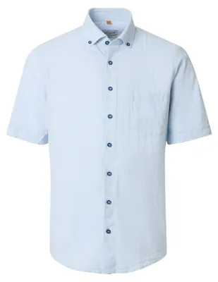 Produktbild von Redmond - Casual Fit - Herren Freizeithemd Kurzarm (261140999), Größe:4XL, Farbe:Blau(100)