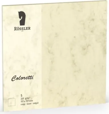 Immagine prodotto di Doppio cartoncino 157x157 colouretti 5 unità marmo crema