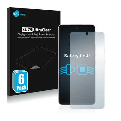 Produktbild von 6x Für Xiaomi 12 Lite Schutzfolie Savvies Displayschutz Display Schutz Folie Klar Transparent