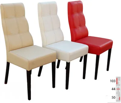 Produktbild von Massivholz Stuhl Esszimmerstuhl Designer Leder Stuhl Stühle Esszimmerstühle K63
