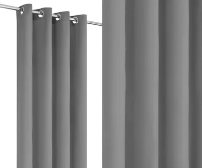 Produktbild von Matte Vorhänge 145x250 cm Durchführungen Gardine- Dunkelgrau