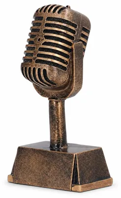 Productafbeelding van Decoratieve Microfoon Trofee voor Zangwedstrijden