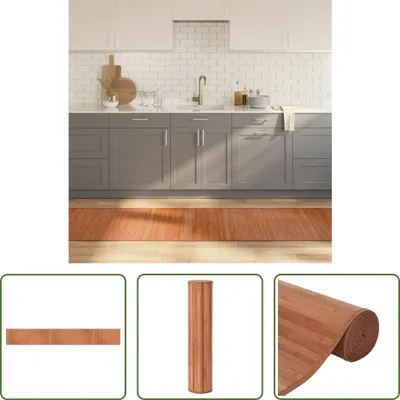 Obrázek produktu pro The Living Store Koberec obdélníkový hnědý 70x500 cm Bamboo