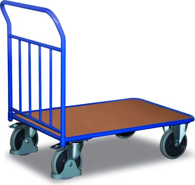 Produktbild von Variofit Schiebebügelwagen mit senkrechten Rohren in 3 Größen, Ladefläche:850x495 mm