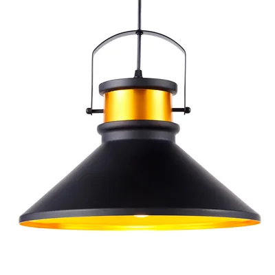 Produktbild von Teamson Home LED Pendelleuchte Schwarz Modern Hanging Ceiling Lighting VN-L00036-EU