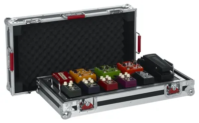 Produktbild von Koffer für Gitarren-Pedalboard – Sperrholz – 61 x 28 cm – Schwarz