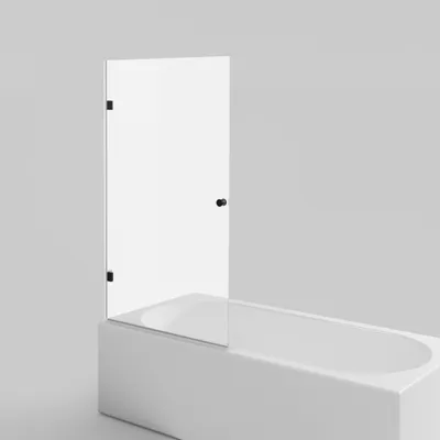 Immagine prodotto di Paravento pieghevole per vasca da bagno Marwell a 1 anta 80 x 140 cm, paravento pieghevole per vasca da bagno, paravento doccia per vasca da bagno, prolunga per vasca da bagno con vetro trasparente