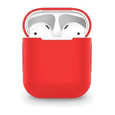 Immagine prodotto di Smartphonica Custodia in silicone per AirPods 1/2 - Rosso