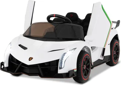 Obrázek produktu pro COSTWAY Lamborghini dětské elektrické autíčko, elektromobil 3-6 km/h, dětské elektrické autíčko pro děti od 3 let (bílé)