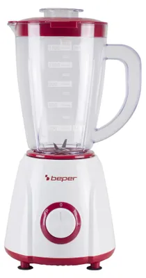 Productafbeelding van BEPER P102FRU501 Tafelblender, 1,5 liter – 400 W, 4 roestvrijstalen messen, 2 snelheden