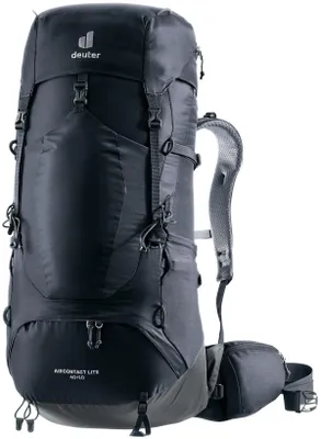Obrázek produktu pro Deuter Aircontact Lite 40 + 10, Turistika, Černá, Unisex, Polyethersulfon (PES), 40 l, 1,59 kg