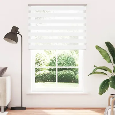 Obrázok produktu pre vidaXL Dvojitá roleta Biela 150x200 cm Šírka látky 145,9 cm Polyester