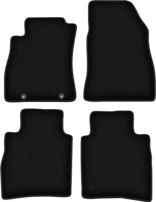Immagine prodotto di Tappetini in velluto per Nissan Pulsar C13 (2014-, hatchback) neri, set 4 pz, con fissaggi