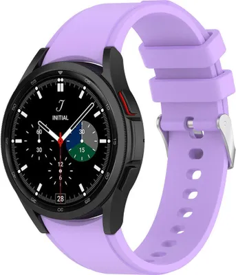 Produktbild von Strap-it Samsung Galaxy Watch 4 Classic 42mm Armband Silikon (Lila)