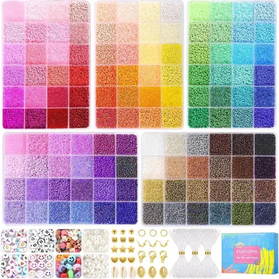 Image de Set de perles 120 couleurs pour bracelets DIY fille Noël