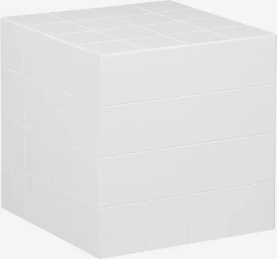Produktbild von sweeek - Couchtisch, kubischer Beistelltisch in Zementfliesen-Optik 40 x 40 cm - Weiß
