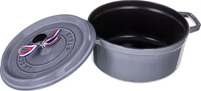 Obrázek produktu pro Staub Cocotte, Zapékací miska na casserole, Kulatý, Litina, Keramický, Plyn, Halogen, Indukční, Šedá, -20 - 260 °C