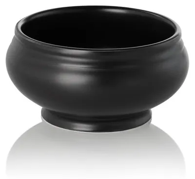 Produktbild von Terrine, 0,5 ltr., Ø 12,5 cm, schwarz matt, Porzellan