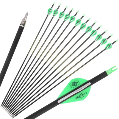 Productafbeelding van Koolstofpijlen, 30 inch schacht, 500 spine, GROEN