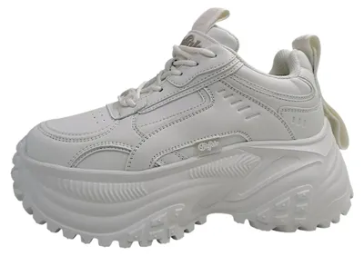 Produktbild von Buffalo Damenschuhe sportlicher Schnürer Weiß Freizeit
