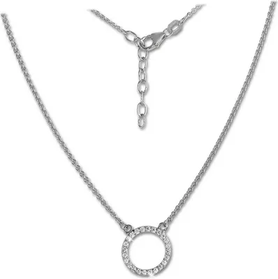 Produktbild von SilberDream Collier Echt 925 Silber 47cm Damen Halsschmuck weiß silber D2SDK28642J