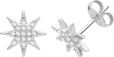 Produktbild von Edle 925 Sterling Silber Damen - Paar Ohrstecker mit Zirkonia - 10mm*10mm; TRS24914