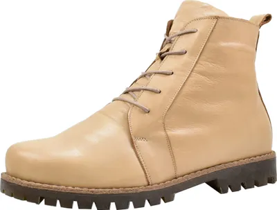 Produktbild von Andrea Conti Damen Stiefelette Leder Schnürboot Profilsohle 0342828, Größe:37 EU, Farbe:Beige