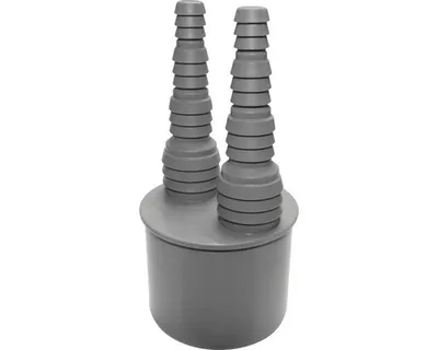 Produktbild von Airfit Doppelschlauchnippel DN 50 für Schlauchdurchmesser von 8 - 19 mm