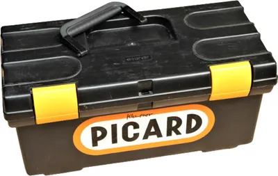 Produktbild von PICARD Werkzeugkoffer 50x25x20 cm Toolbox mit Einsatz Kunststoff schwarz Kiste