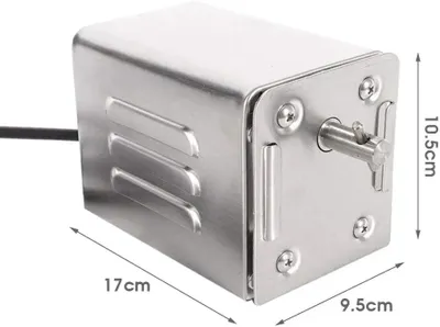 Produktbild von BBQ Drehspießmotor, Edelstahl, 70 kg Tragfähigkeit, nur Motor