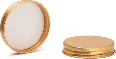 Obrázek produktu pro Elegantní hliníkové víčko 58/R3 pro sklenice 120–160 ml, zlaté