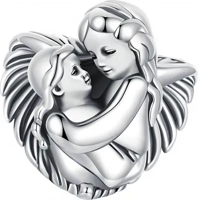 Produktbild von Pandora-Anhänger-Charms, Mutter-Engel-Silber 925, Trusky-Charms
