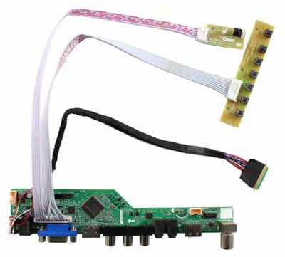 Productafbeelding van H/D USB VGA kaart voor 14" 15.6" 1366x768 40Pin LVDs LCD scherm