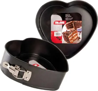 Productafbeelding van Ibili-Moka, uitneembare cakevorm, staal, 22 cm, zwart