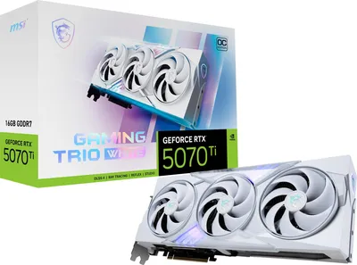 Produktbild von MSI GeForce RTX 5070 Ti GAMING TRIO OC WHITE, Grafikkarte, (DLSS 4, 3x