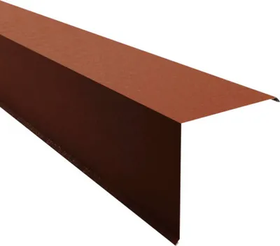 Produktbild von PRECIT Ortgangblech für Trapezblech Ziegelrot RAL 8004 Shimoco 80µm 2000 mm x 230 mm x 230 mm x 0,5 mm