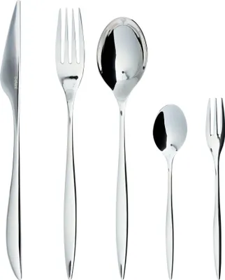 Produktbild von BELIANI Besteckset 30-teilig Silber aus Edelstahl inkl. Messer Gabel Löffel Kuchengabel Teelöffel Modernes Design