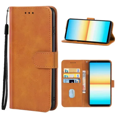 Image de Coque de protection pour téléphone, compatible avec les modèles Sony, OnePlus et Xiaomi. Type : coque. Couleur : marron. Modèle : Sony Xperia 10 IV