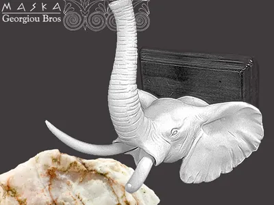 Immagine prodotto di Decorazione a forma di elefante in legno